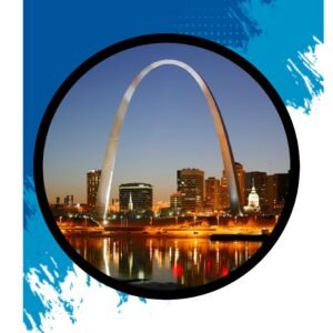 Arco San Luis nocturno